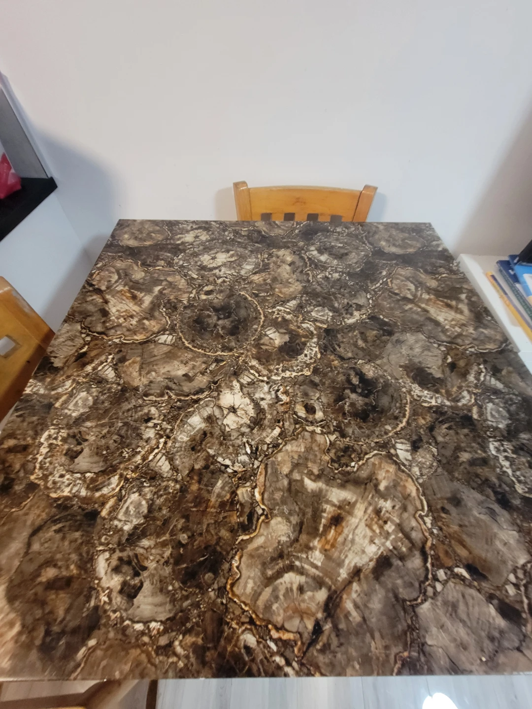 Marble-look Dining Table