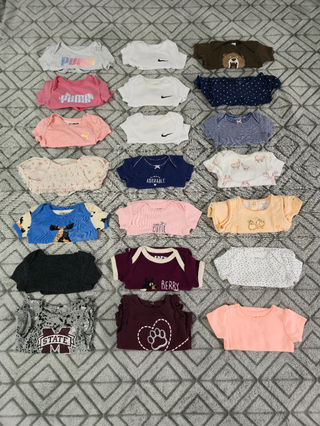 Huge Lot of Baby Items / Baby Girl Clothes / Baby Onesies