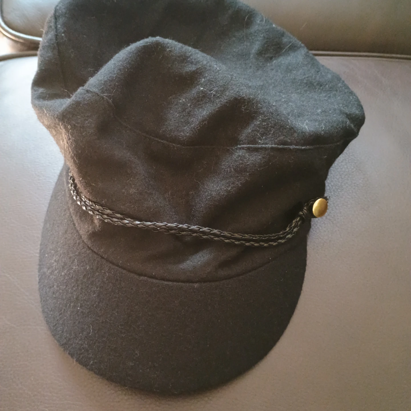 August Hat Company Black Newsboy Cap