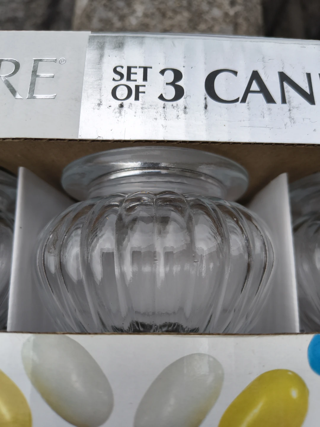 Farberware set of 3 glass canisters 8 oz each - photo 2
