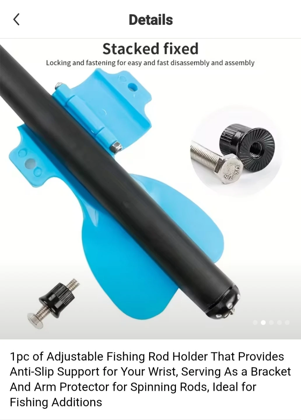 Adjustable Fishing Rod Arm Support Bracket - photo 4
