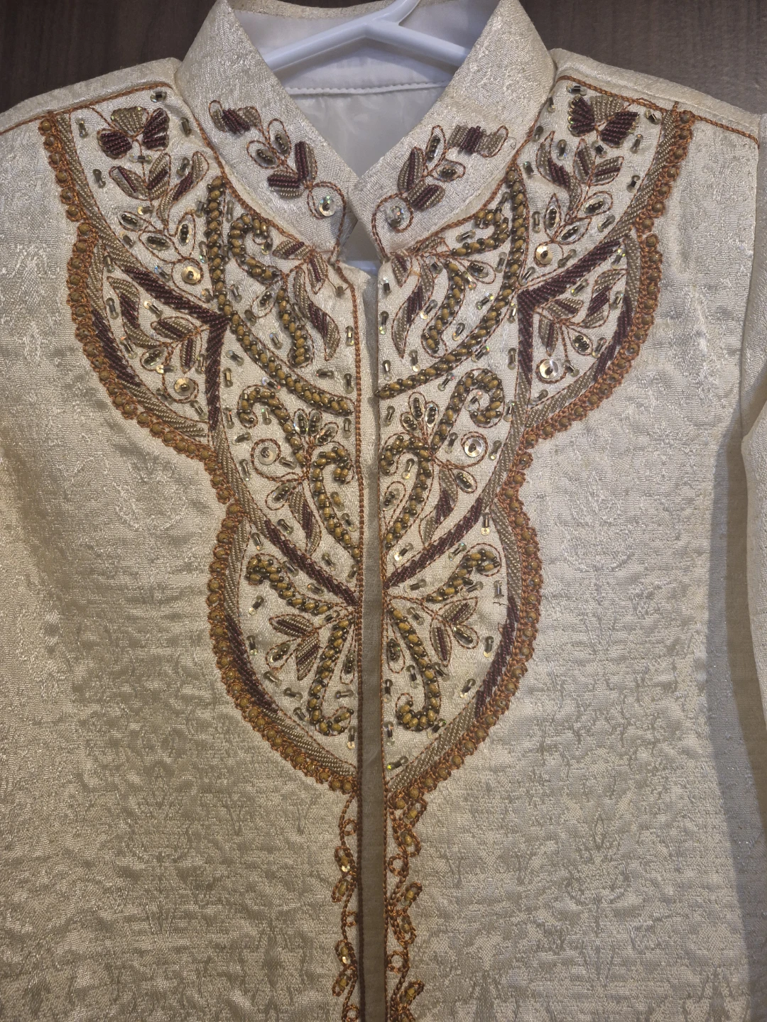 Embroidered Nehru Jacket kids sherwani - photo 2