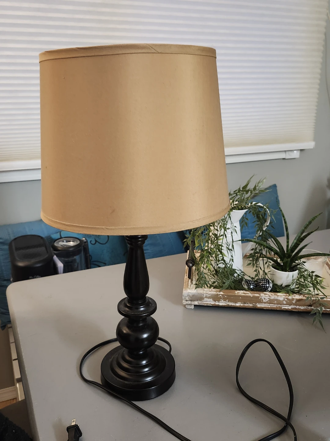 Accent Lamp with Tan Shade