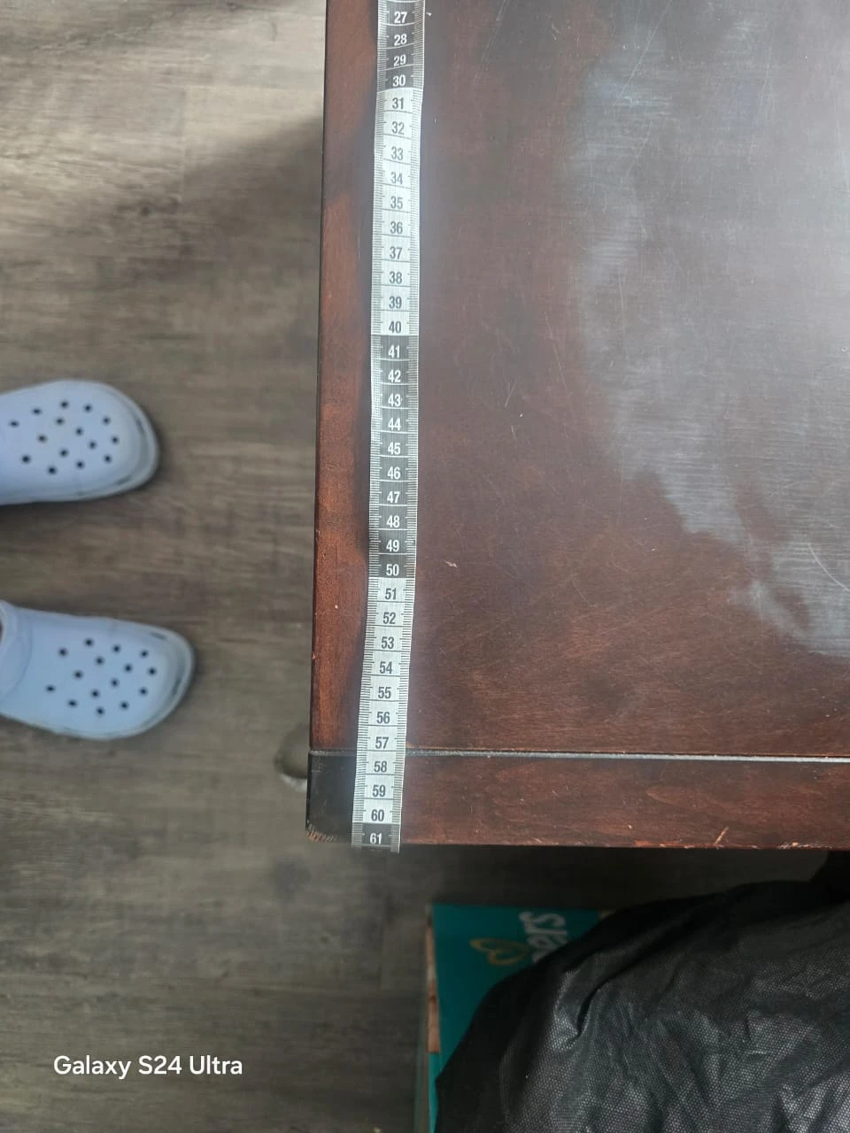 Dark Wood Coffee Table with 3 Drawers - photo 3