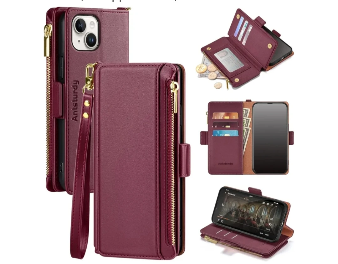 Antsturdy for iPhone 13 Wallet Case