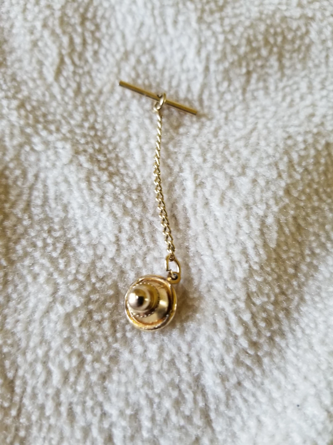 Vintage Gold-Tone Tie Tack Pin