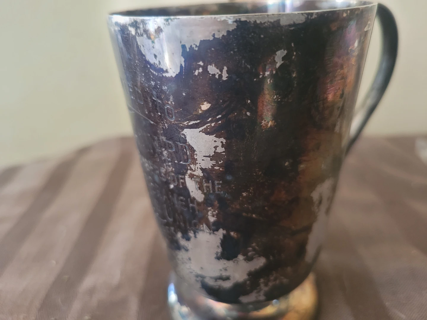 1953 Sterling Silver Mug Caroiff Musician Union - photo 3