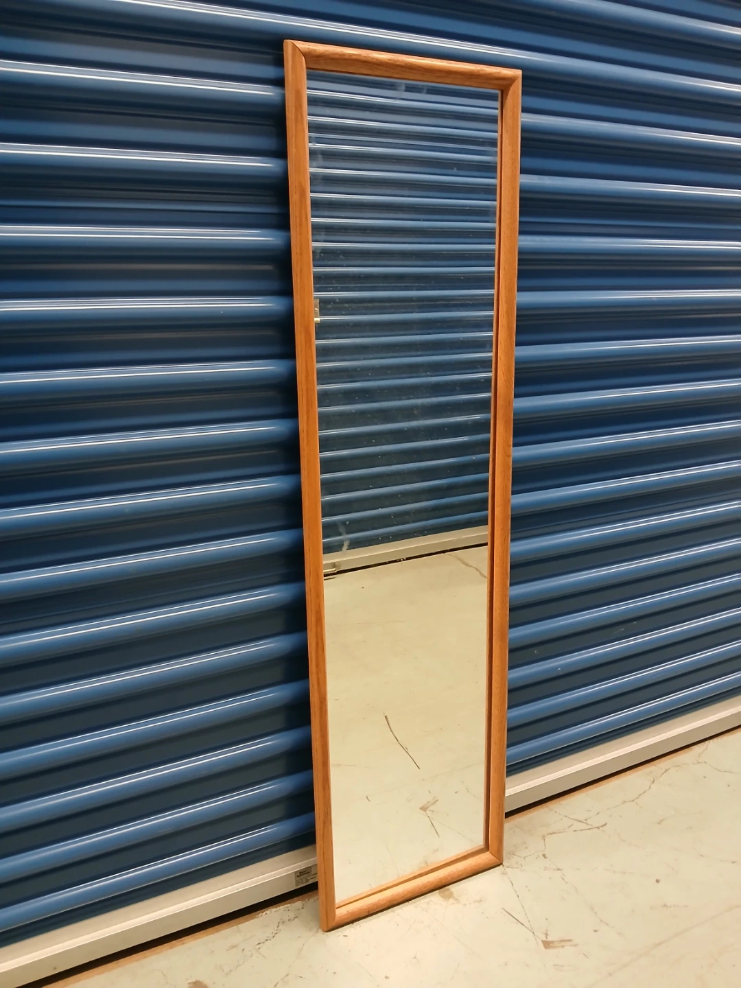 Full Length Mirror with Wooden Frame 50"×14" - photo 3