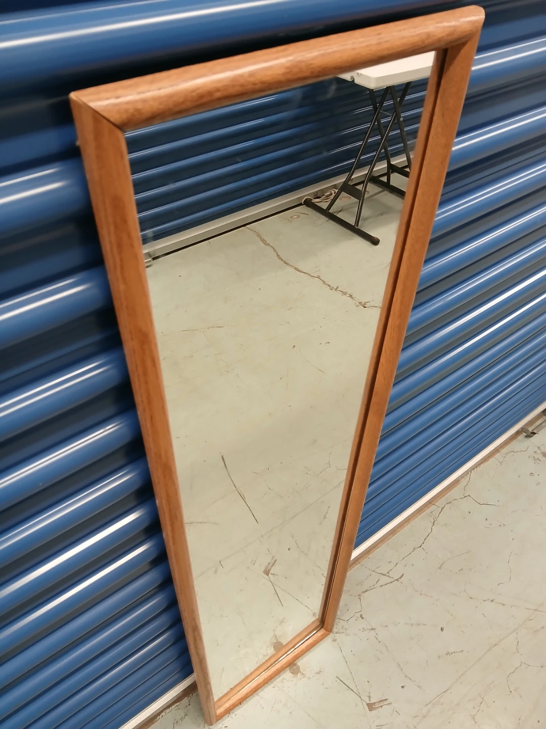 Full Length Mirror with Wooden Frame 50"×14" - photo 4