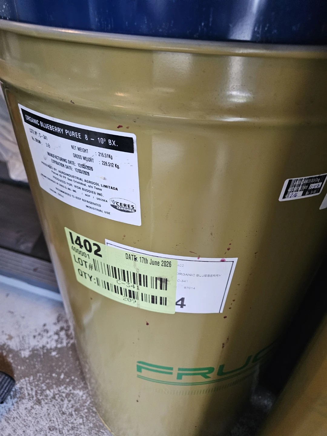 55 Gallon Food Grade Metal Commercial Barrels