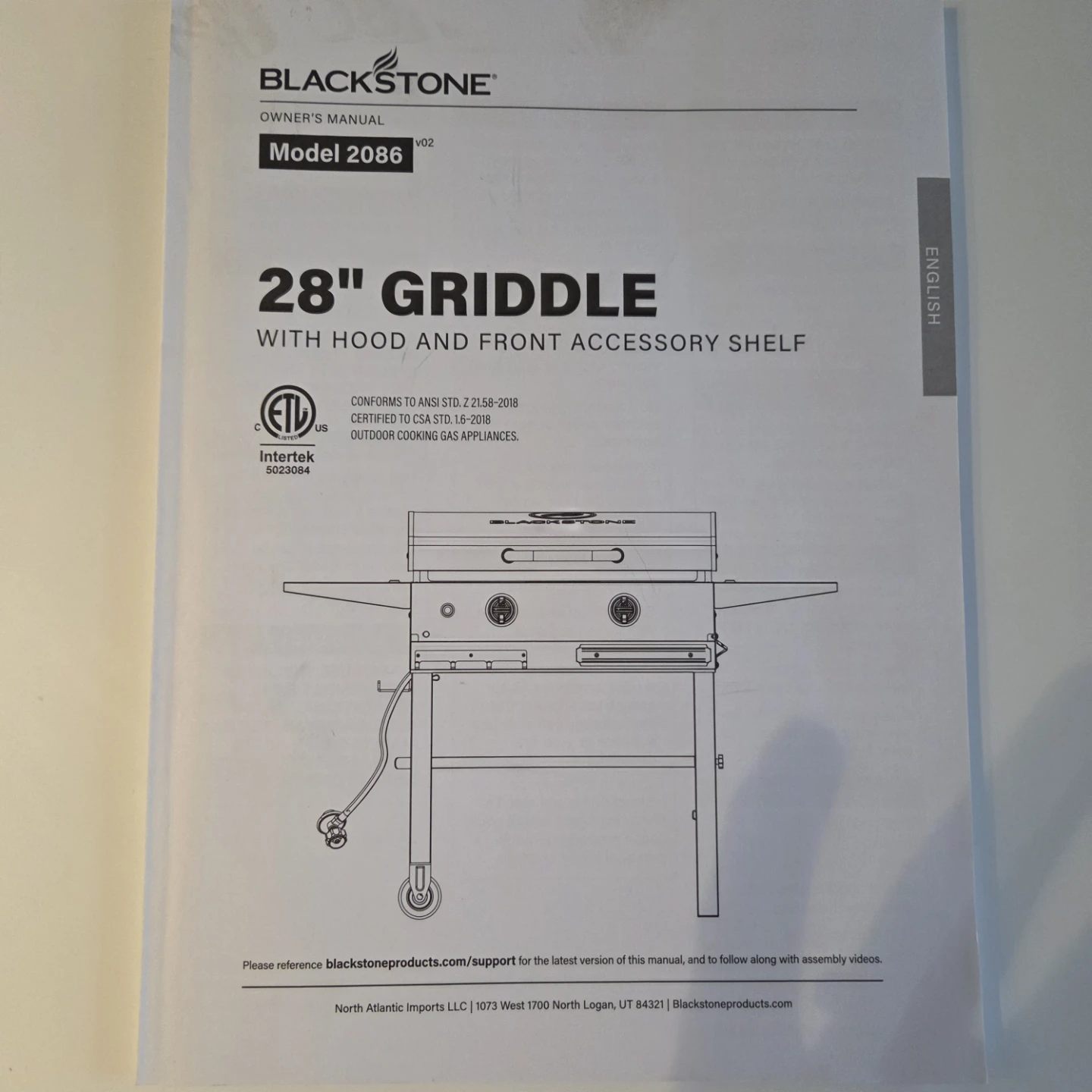 Blackstone 28" 2-Burner Griddle with Hood – NATURAL GAS - photo 2