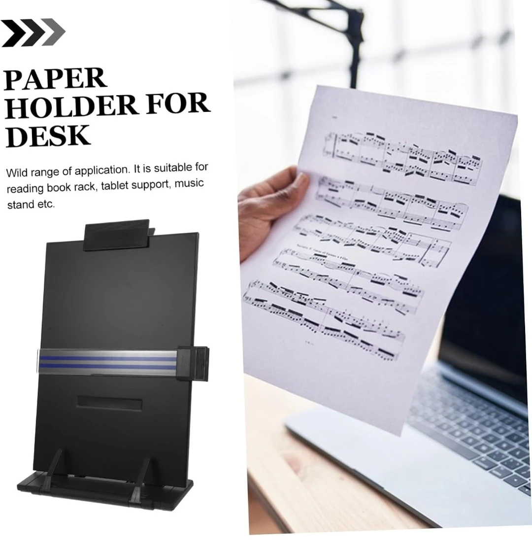 Adjustable Black Document Paper Holder Stand - photo 2