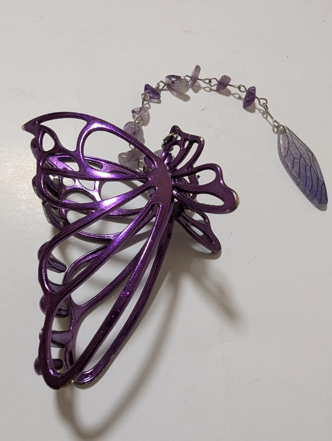 Purple Butterfly Claw Clip - photo 3