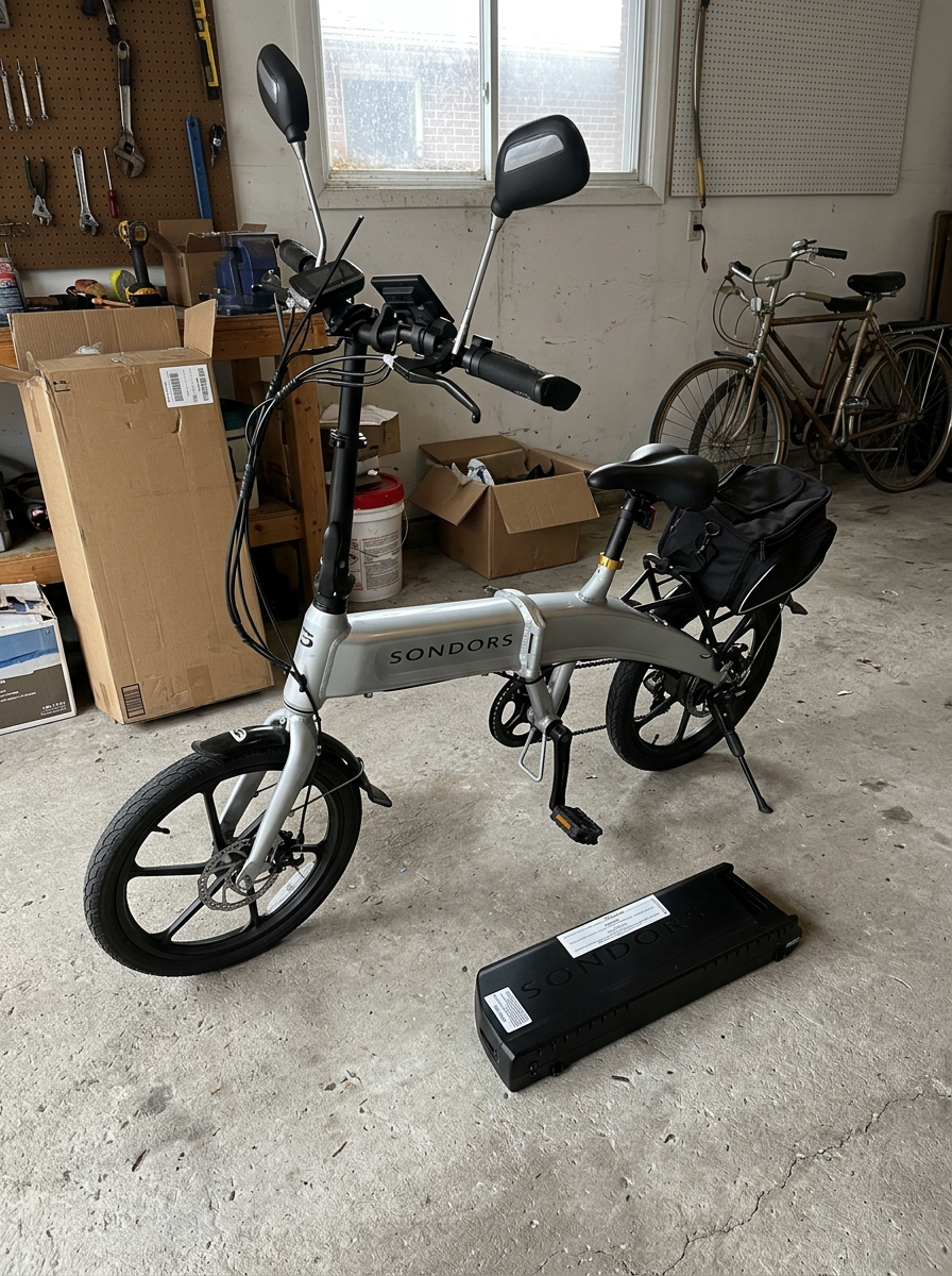 Sondors Foldable Electric Bike with Battery