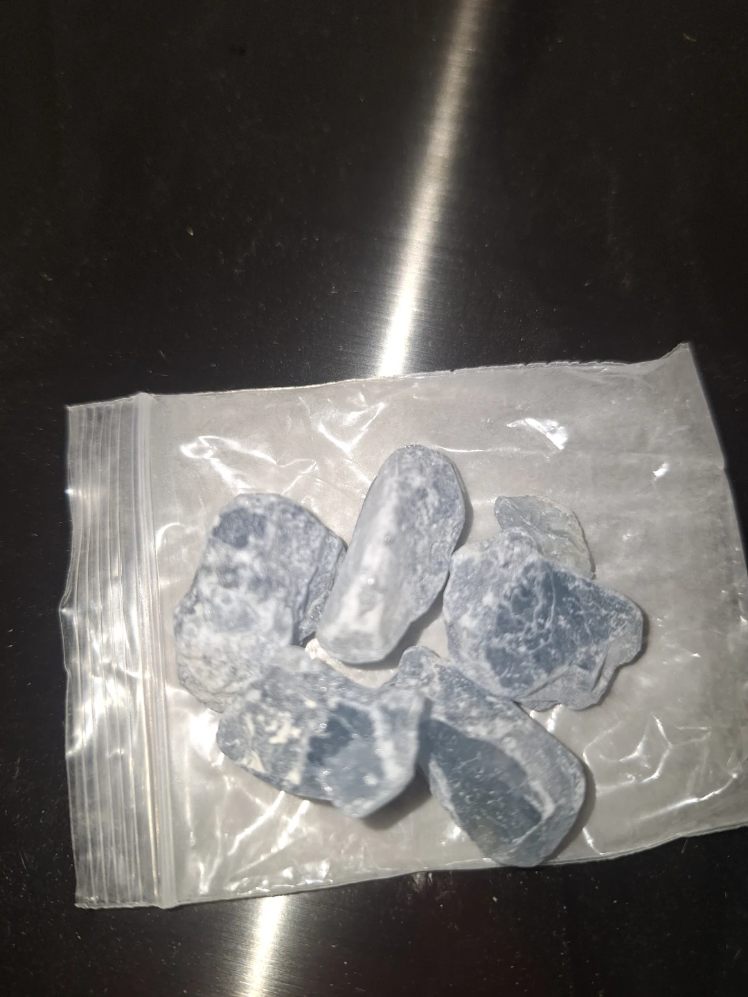 Blue Celestite Crystals - photo 4