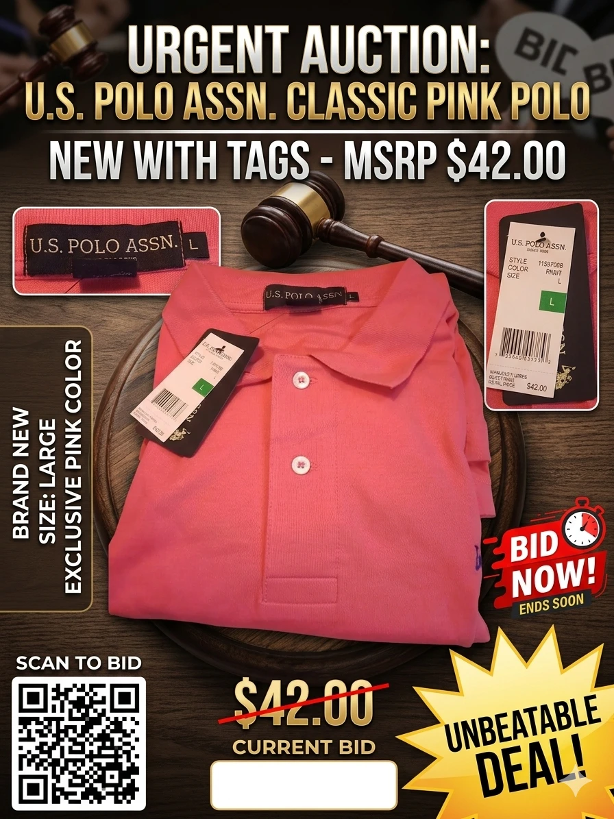 U.S. Polo Assn. Classic Polo Shirt - Large - Pink - photo 2