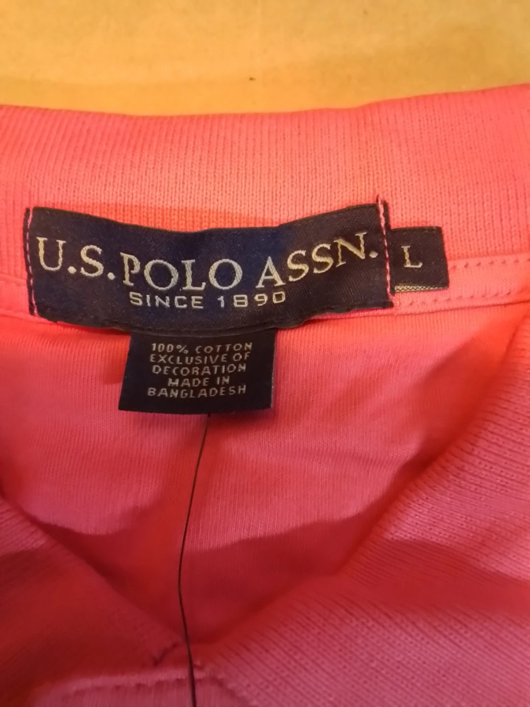 U.S. Polo Assn. Classic Polo Shirt - Large - Pink - photo 4