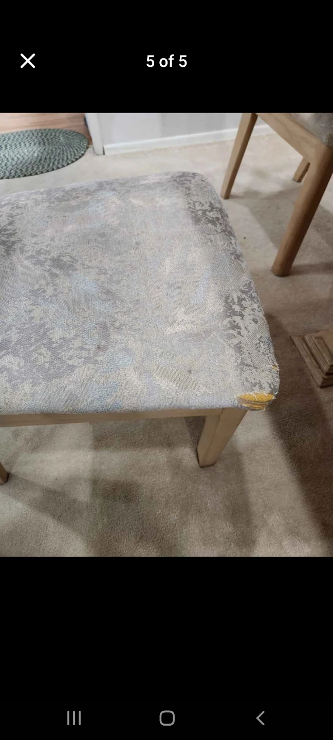 Solid Wood Dining Table with 6 Chairs and Hutch - photo 5