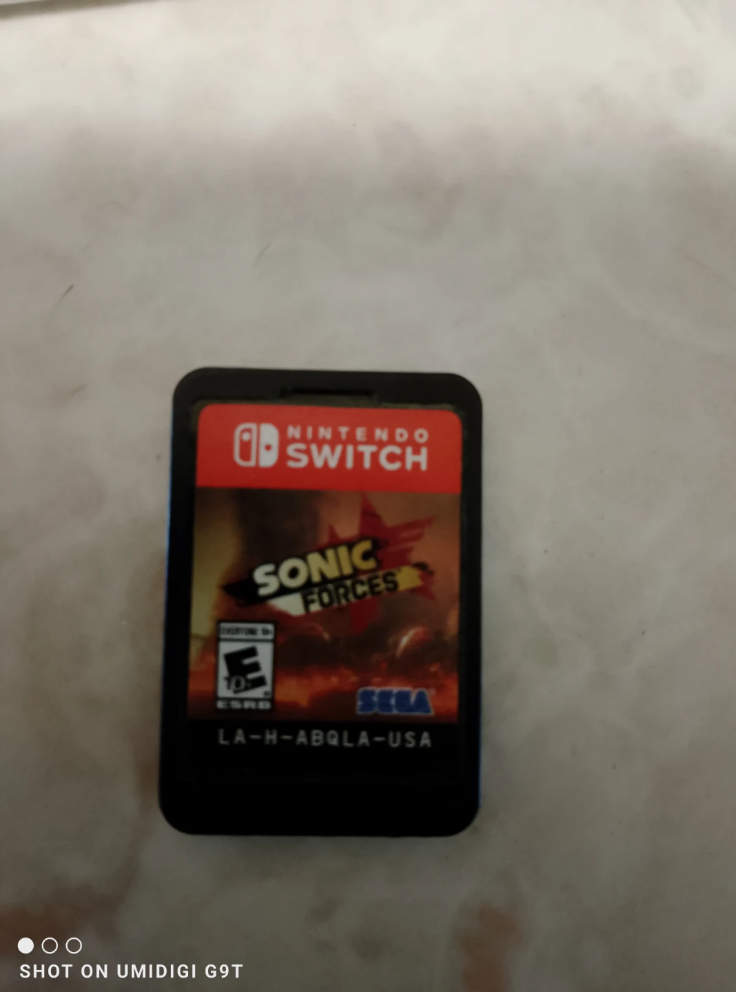 Nintendo Switch Sonic Forces Game Cartridge