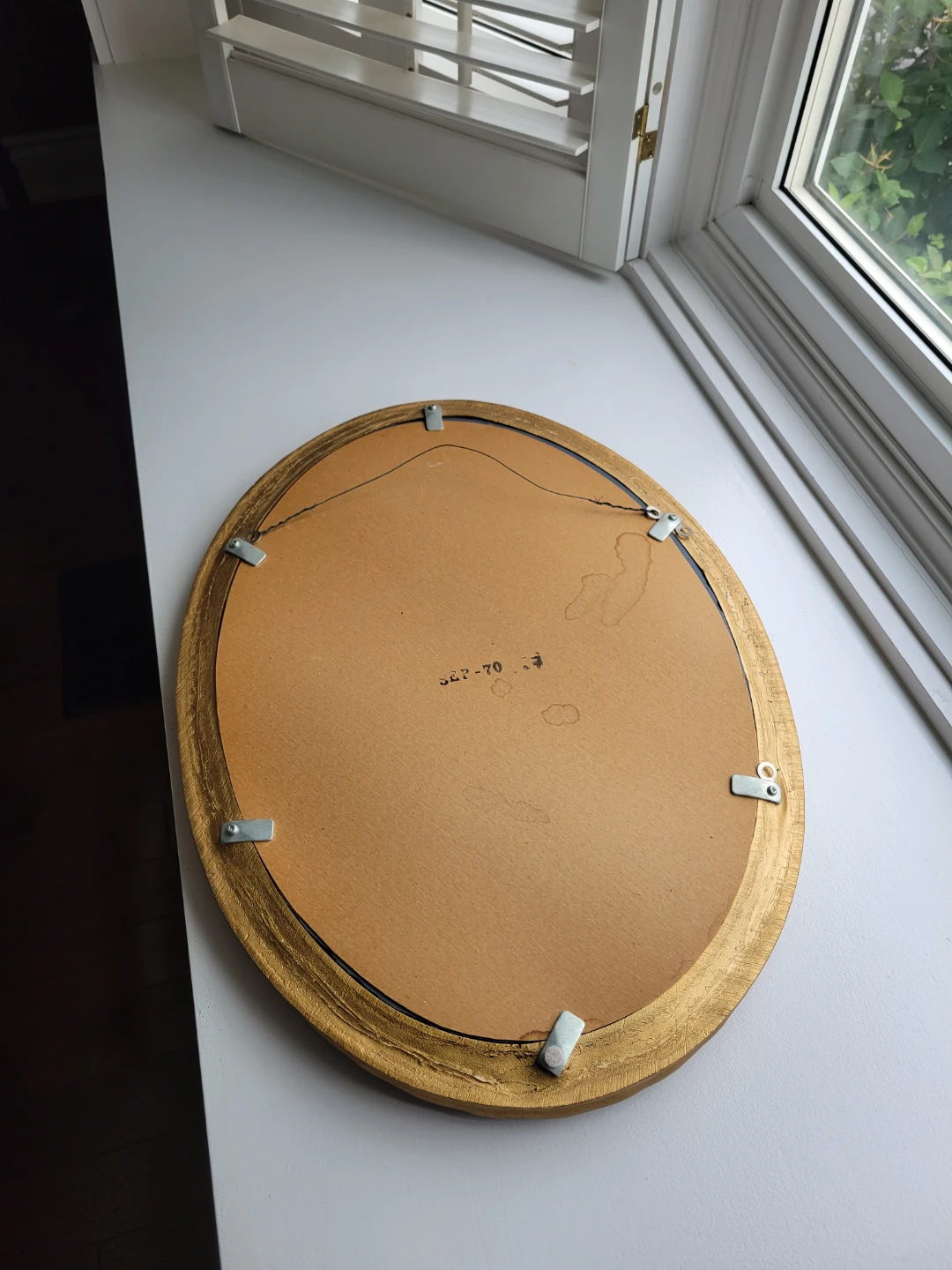 Ornate Gold Oval Wall Mirror - photo 5