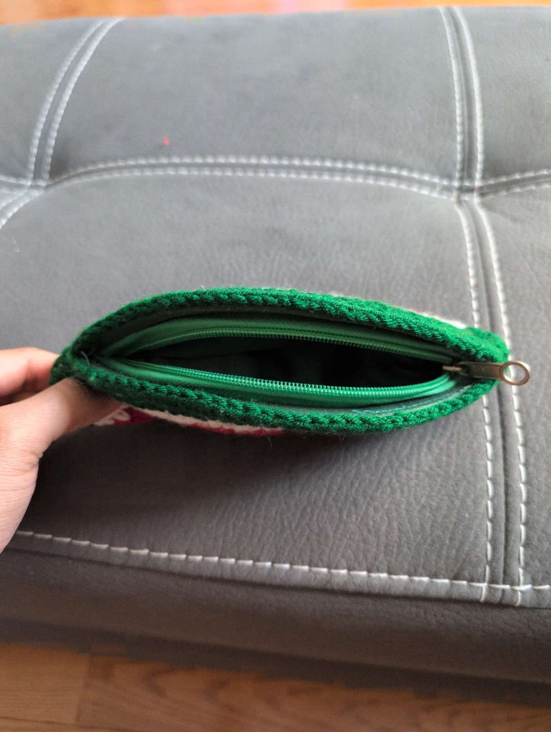 Hand-crocheted Watermelon Coin Pouch - photo 2