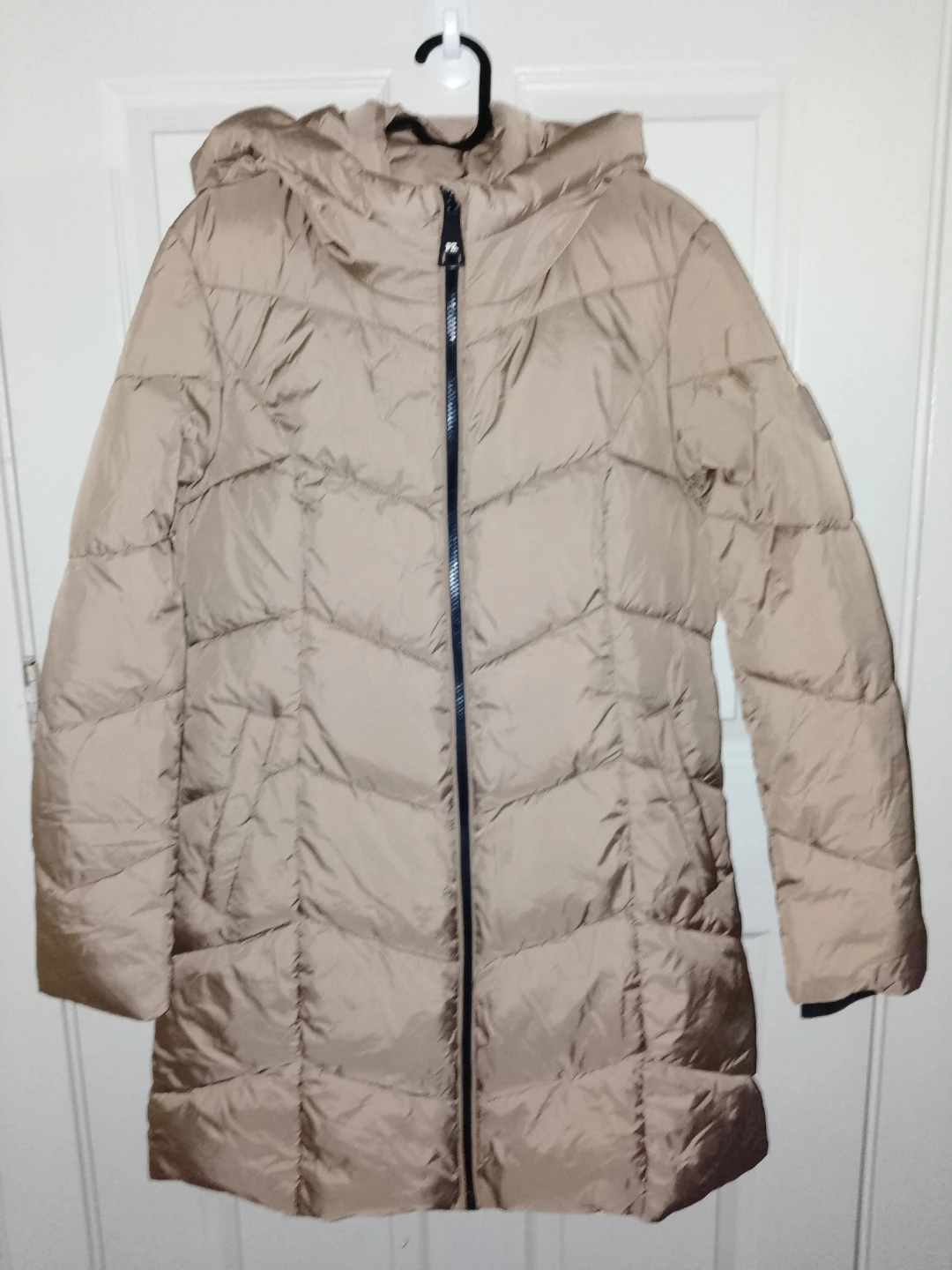 DKNY Quilted Jacket - Size S/PZ Camel Color Puffer
