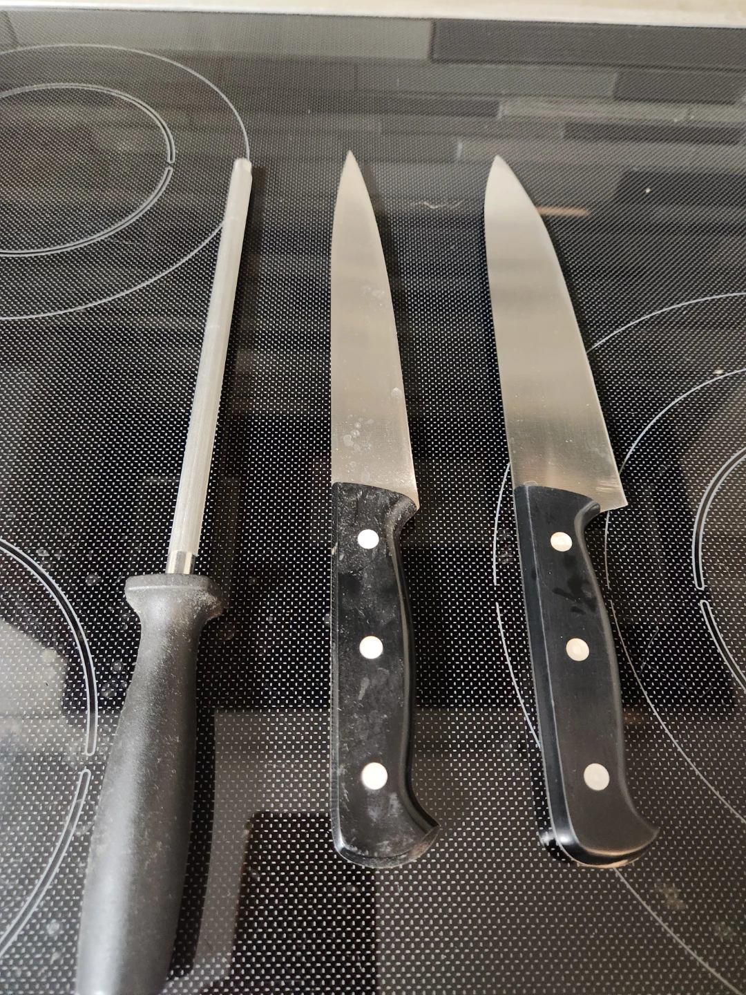 Kitchen Knife Set with Sharpening Steel