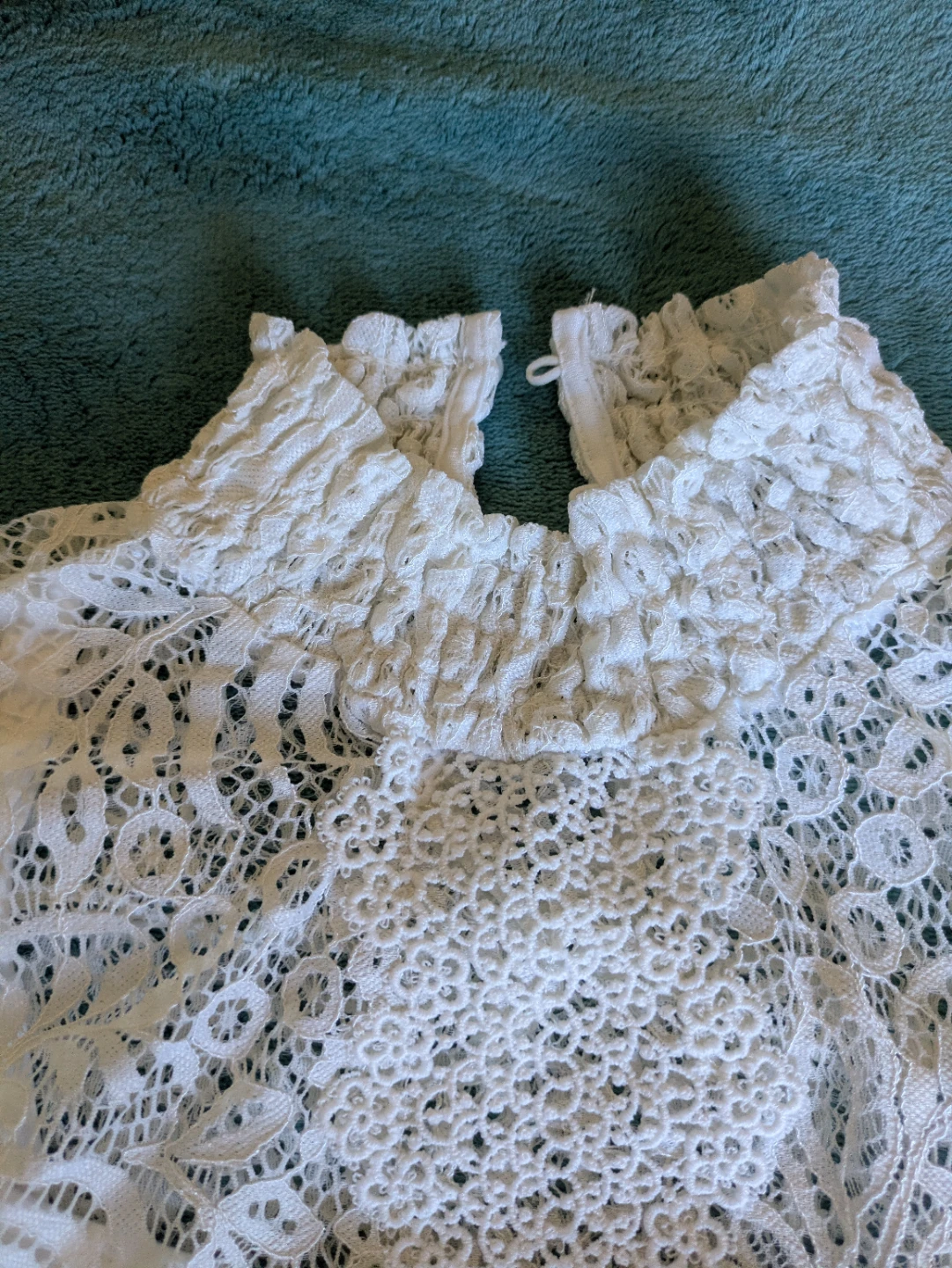 C&E Gauge White Lace Blouse M/M - photo 3