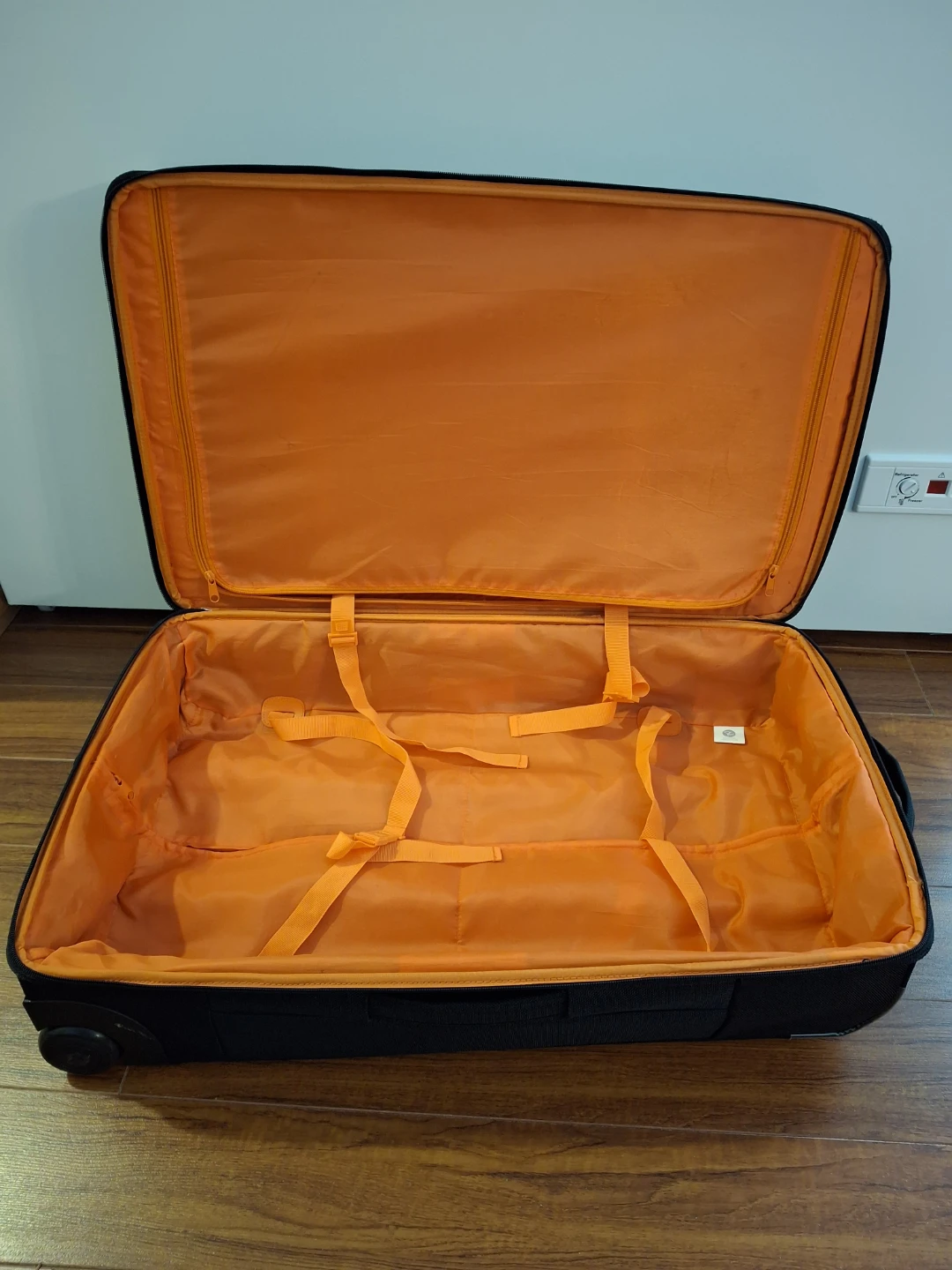 Black Rolling Suitcase - check in size