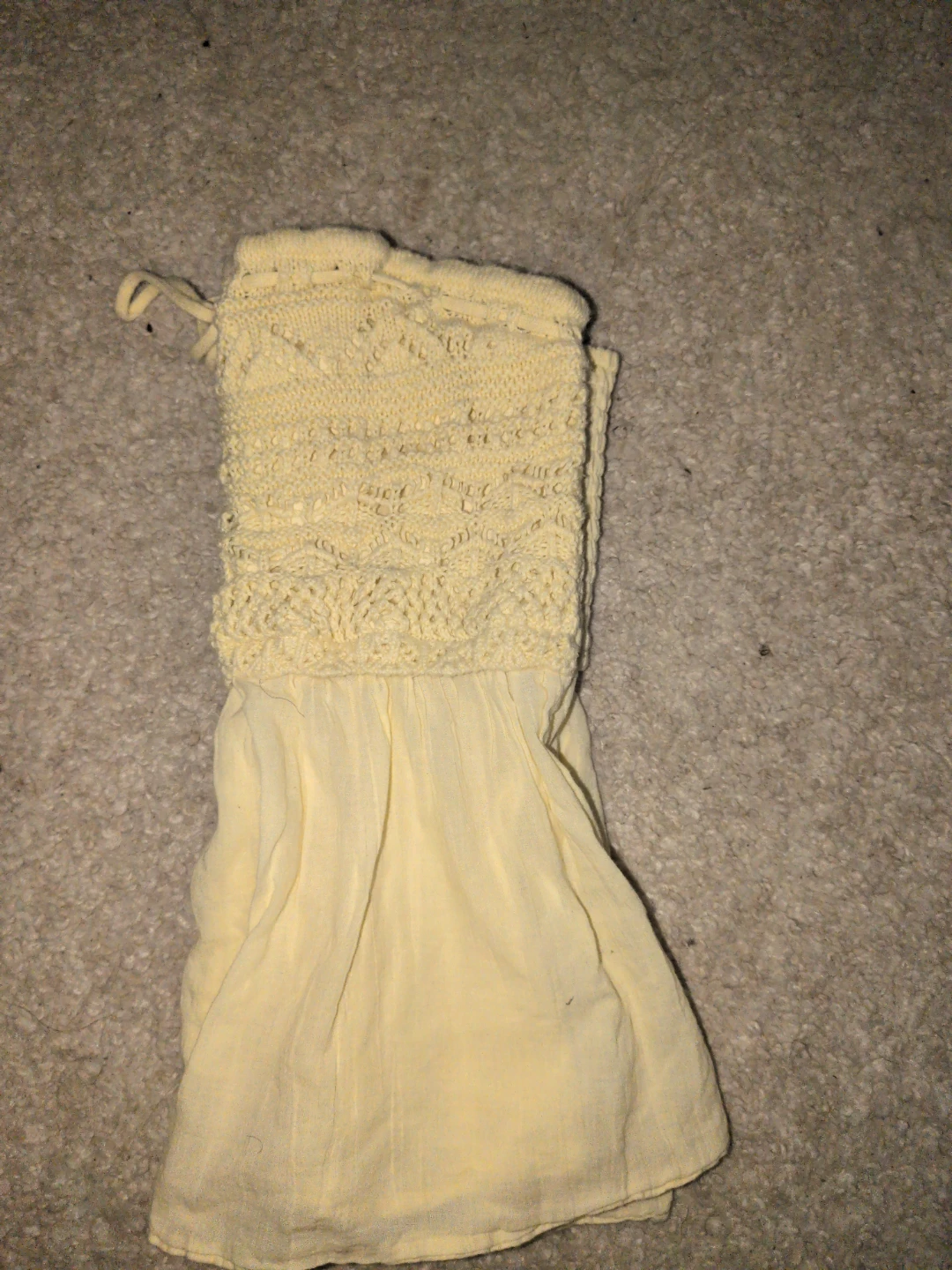 Hollister Yellow Crocheted Tube Top - photo 2