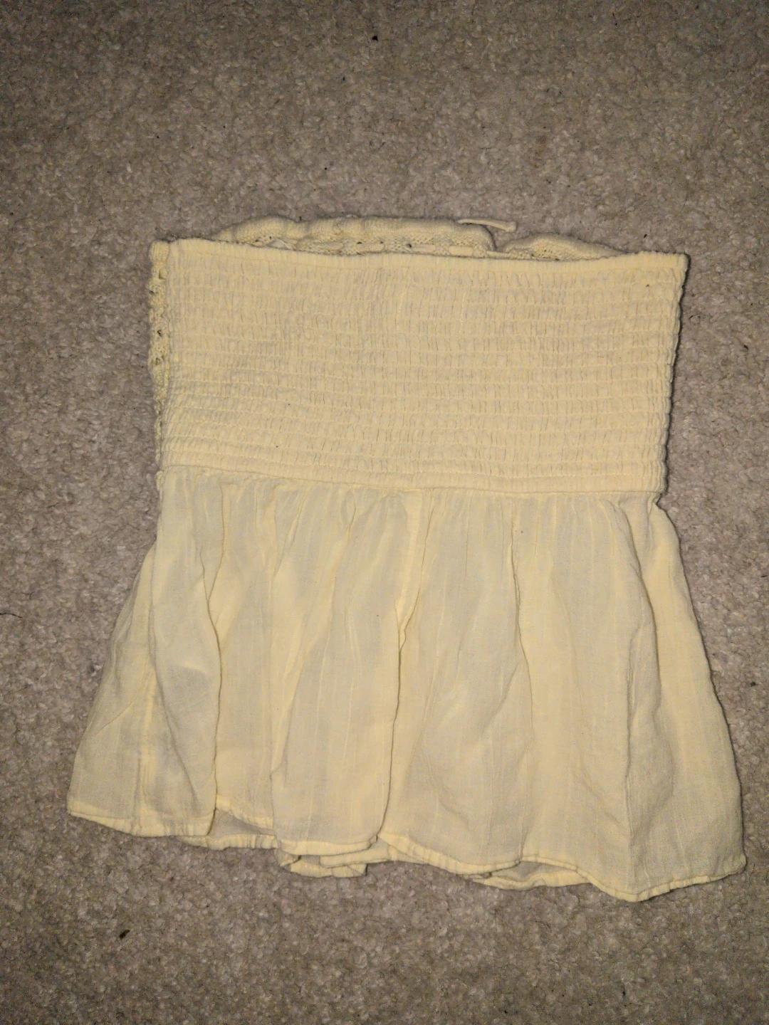 Hollister Yellow Crocheted Tube Top - photo 3