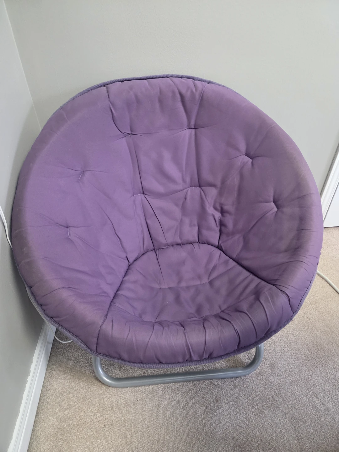 Comfortable Purple Moon/Saucer Chair