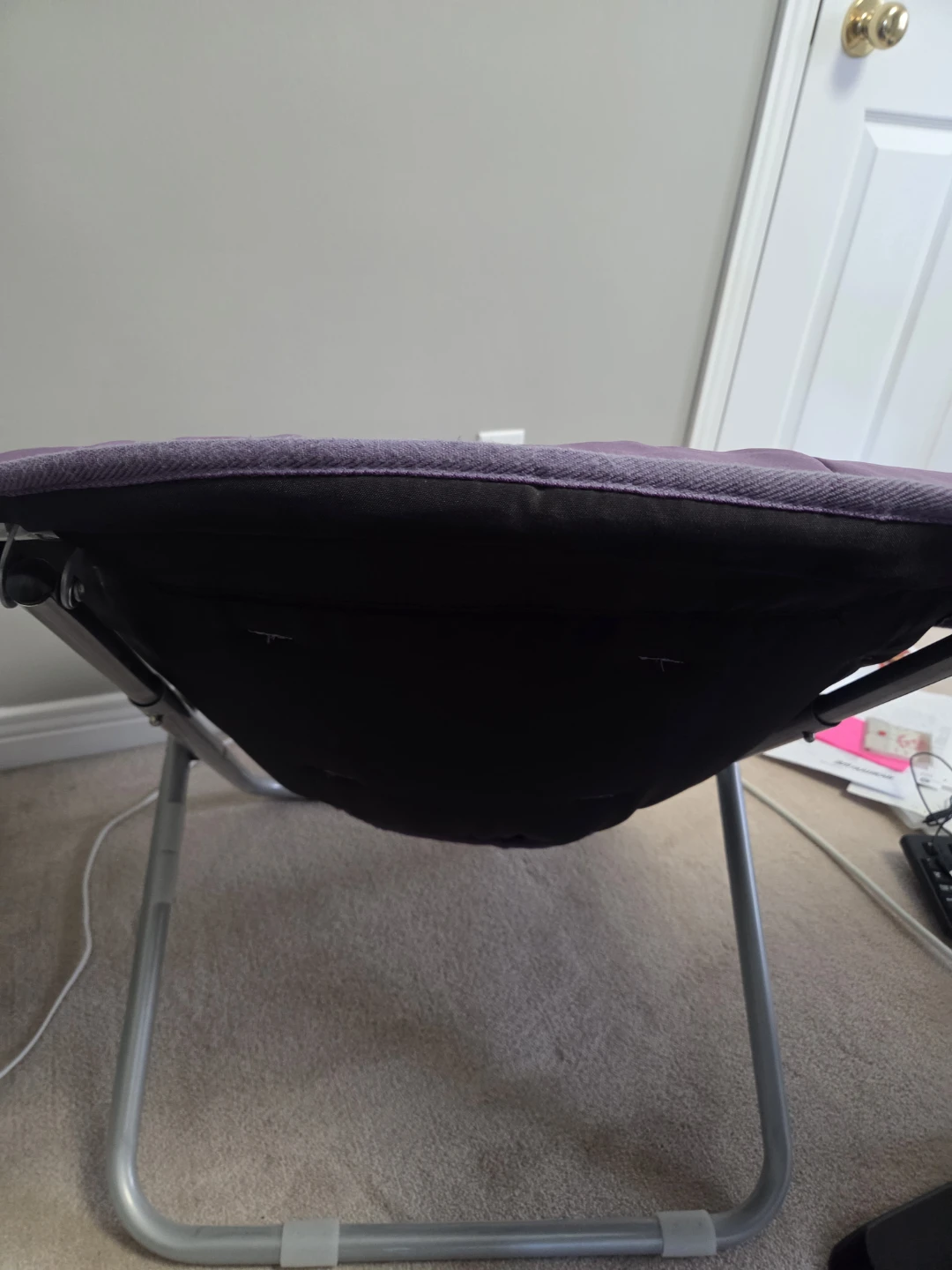 Comfortable Purple Moon/Saucer Chair - photo 2
