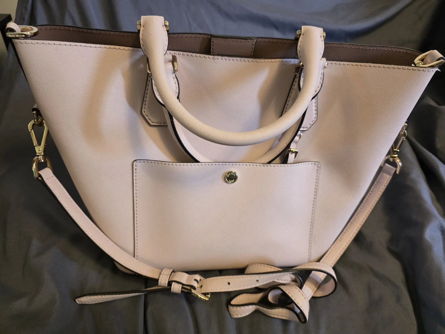 Michael Kors Pink Leather Tote Bag