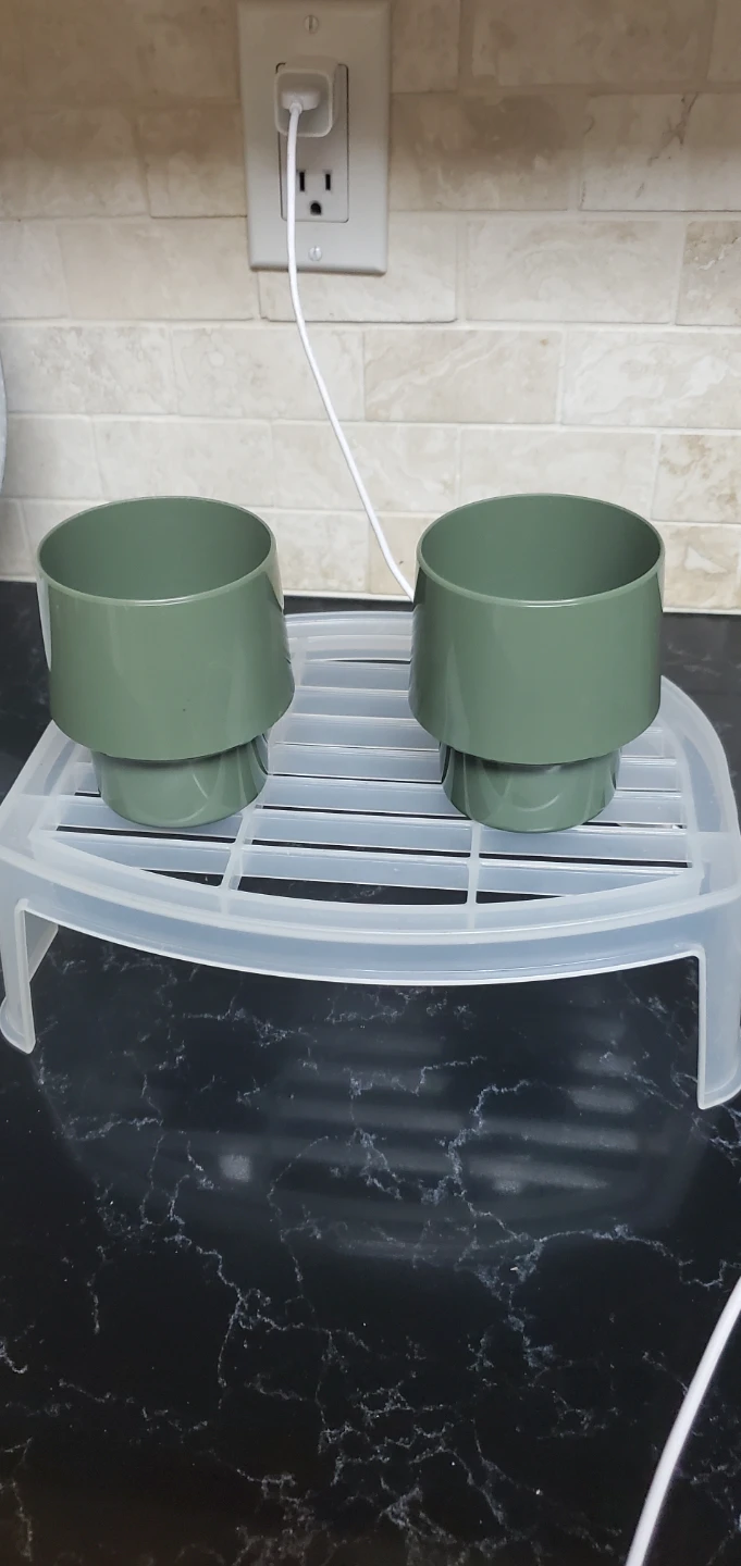 Set of 2 Green Cylindrical Cups ⚽️⚽️⚽️