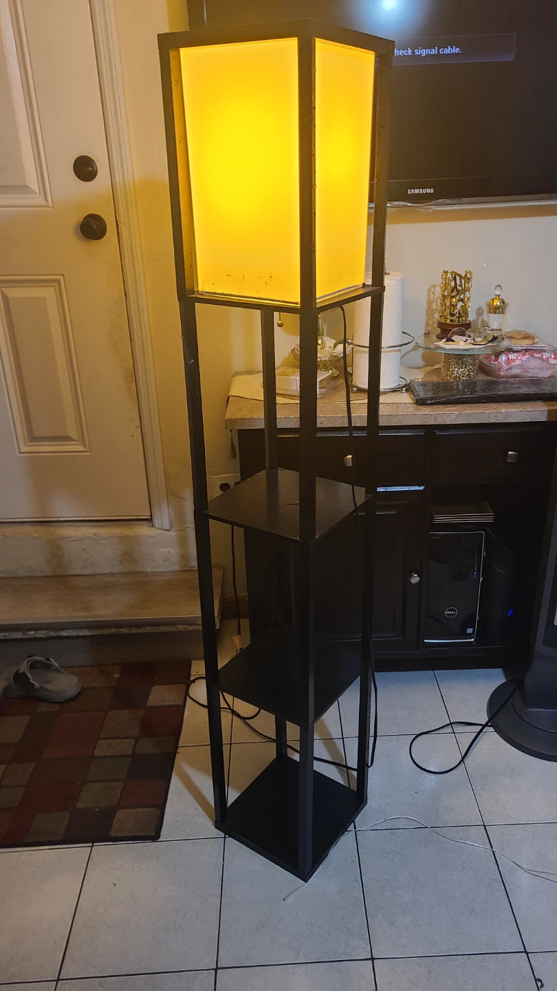 Black Shelf Floor Lamp - photo 2