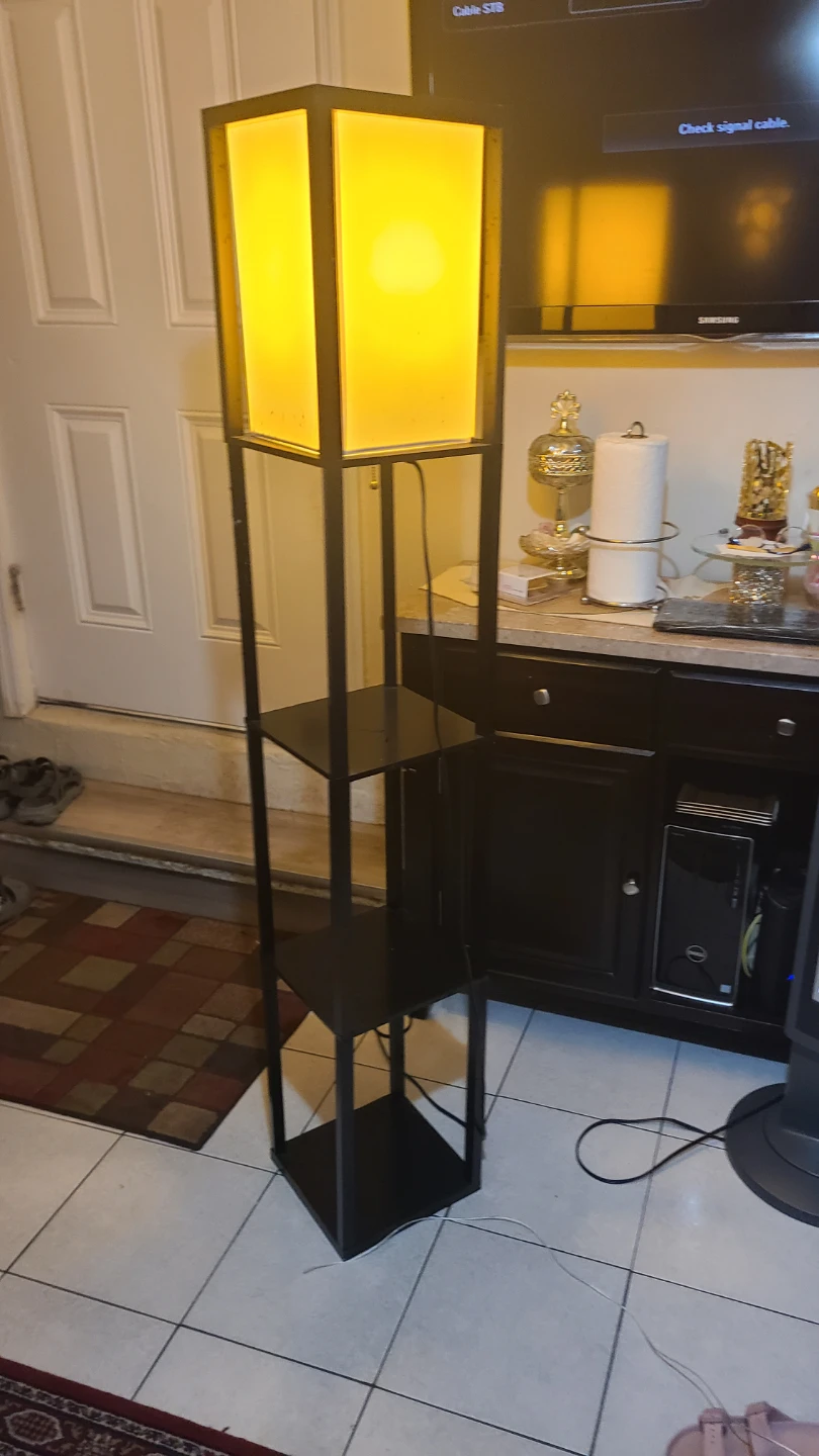 Black Shelf Floor Lamp - photo 3
