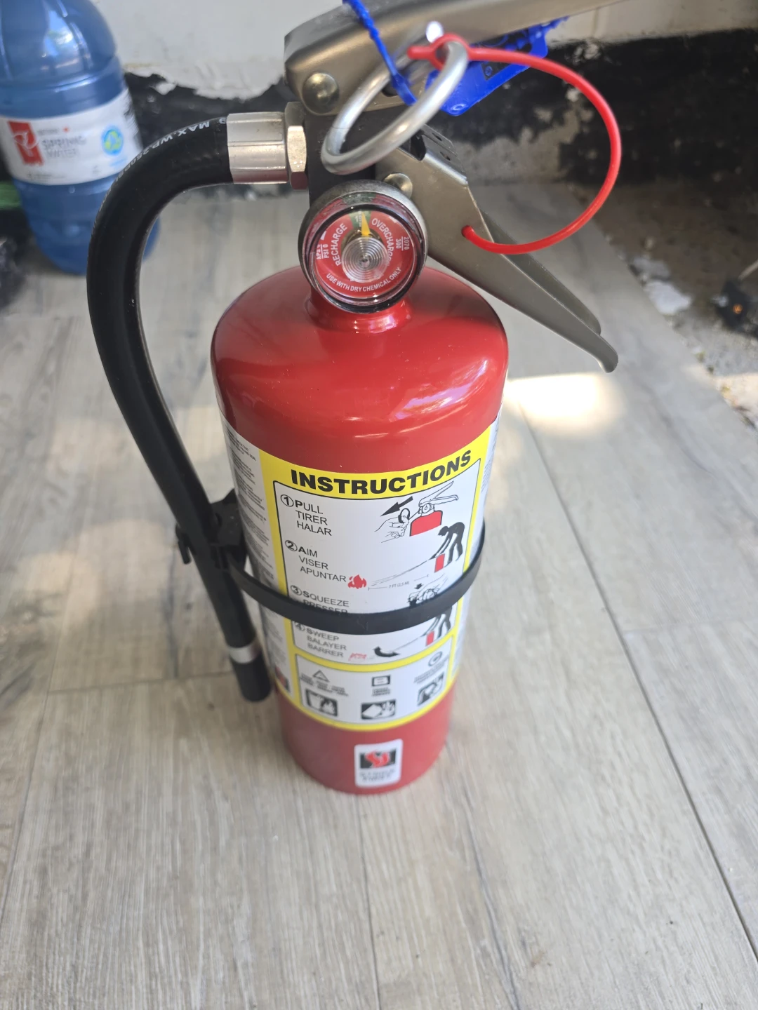 Red ABC Fire Extinguisher