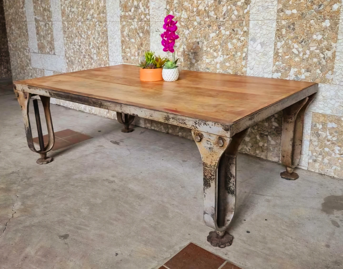 Solid Convertible Industrial Dining Table To Coffee Table - photo 5