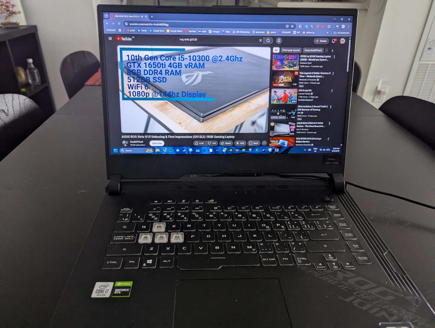 ASUS ROG Strix G512LI Gaming Laptop (Open to offers) - photo 3