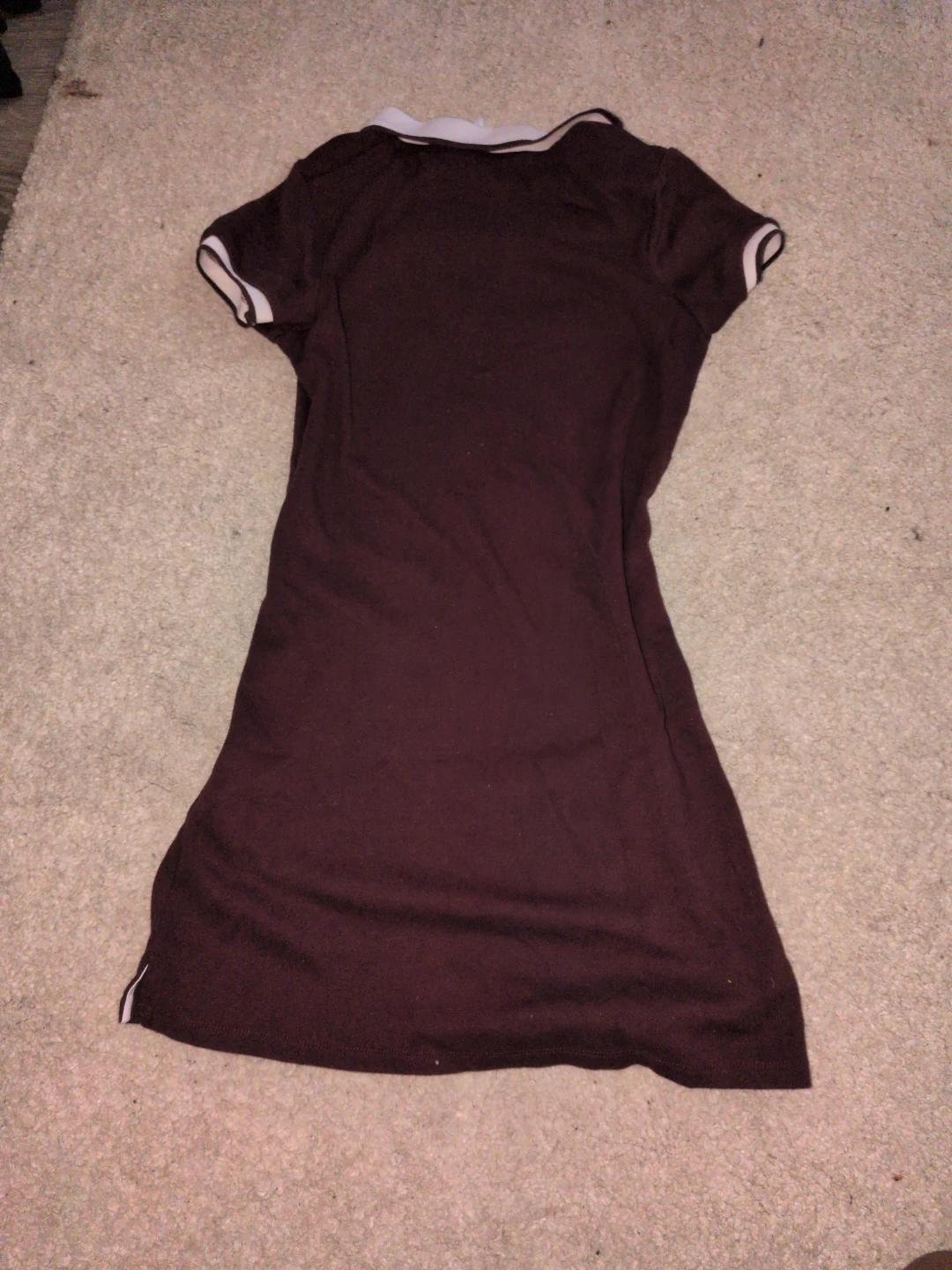Women's maroon polo dress - photo 2