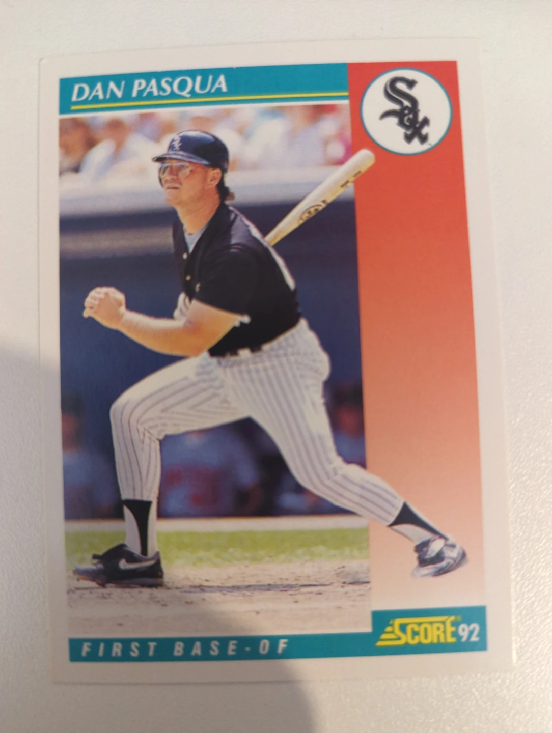 1992 Score Dan Pasqua Baseball Card ⚽
