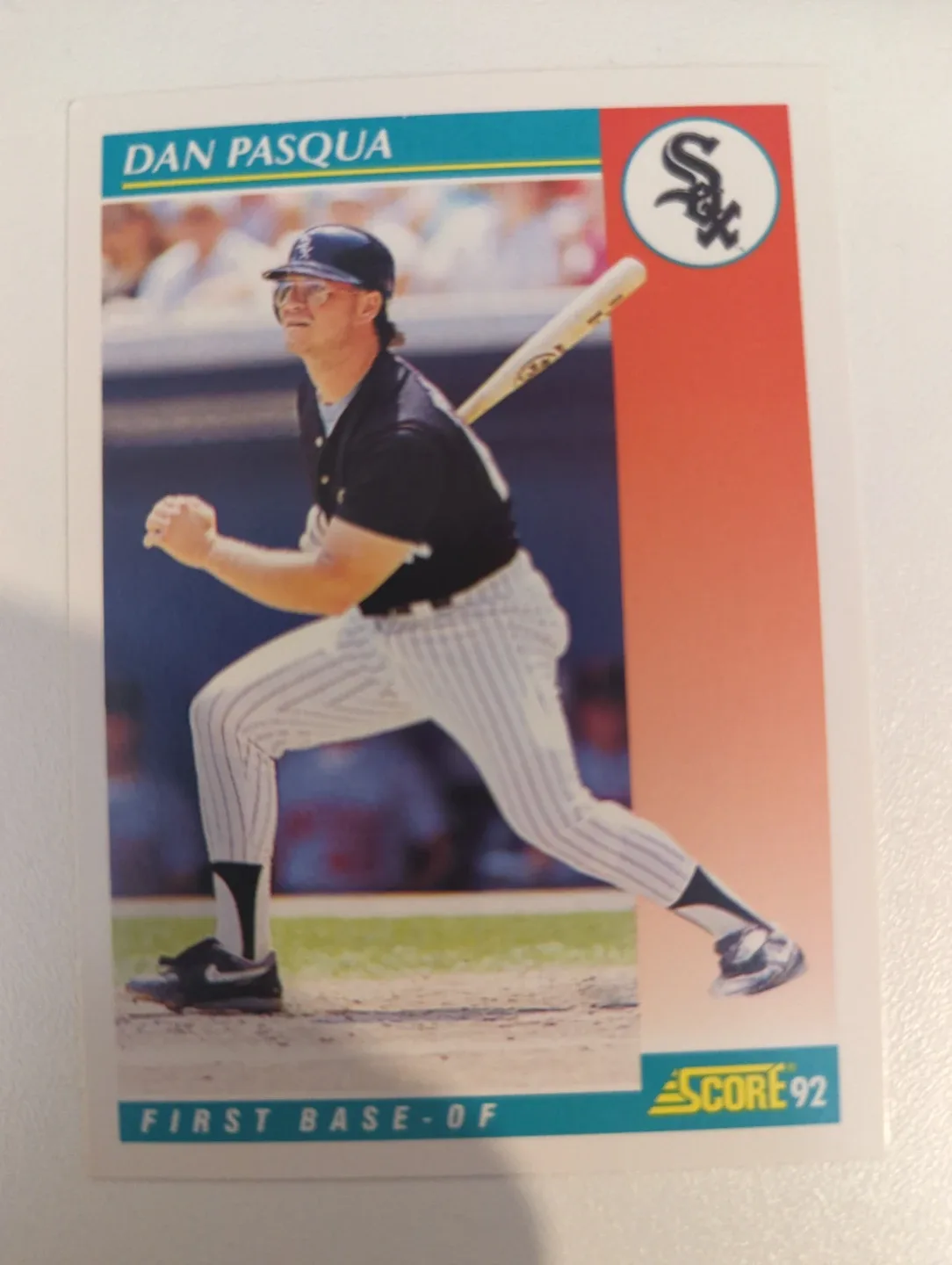 1992 Score Dan Pasqua Baseball Card ⚽
