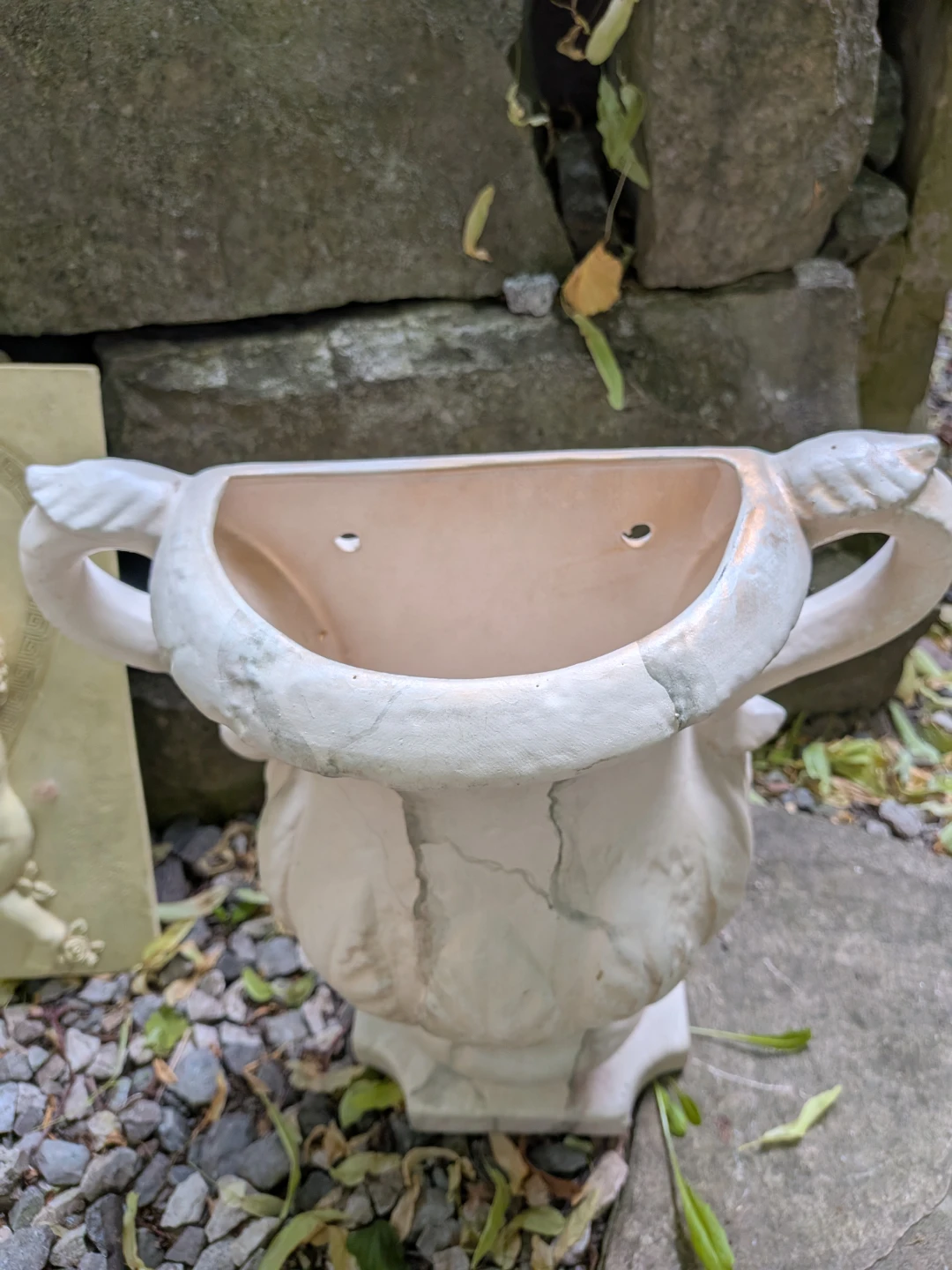Vintage Cherub Wall Plaque and Urn Planter - photo 4