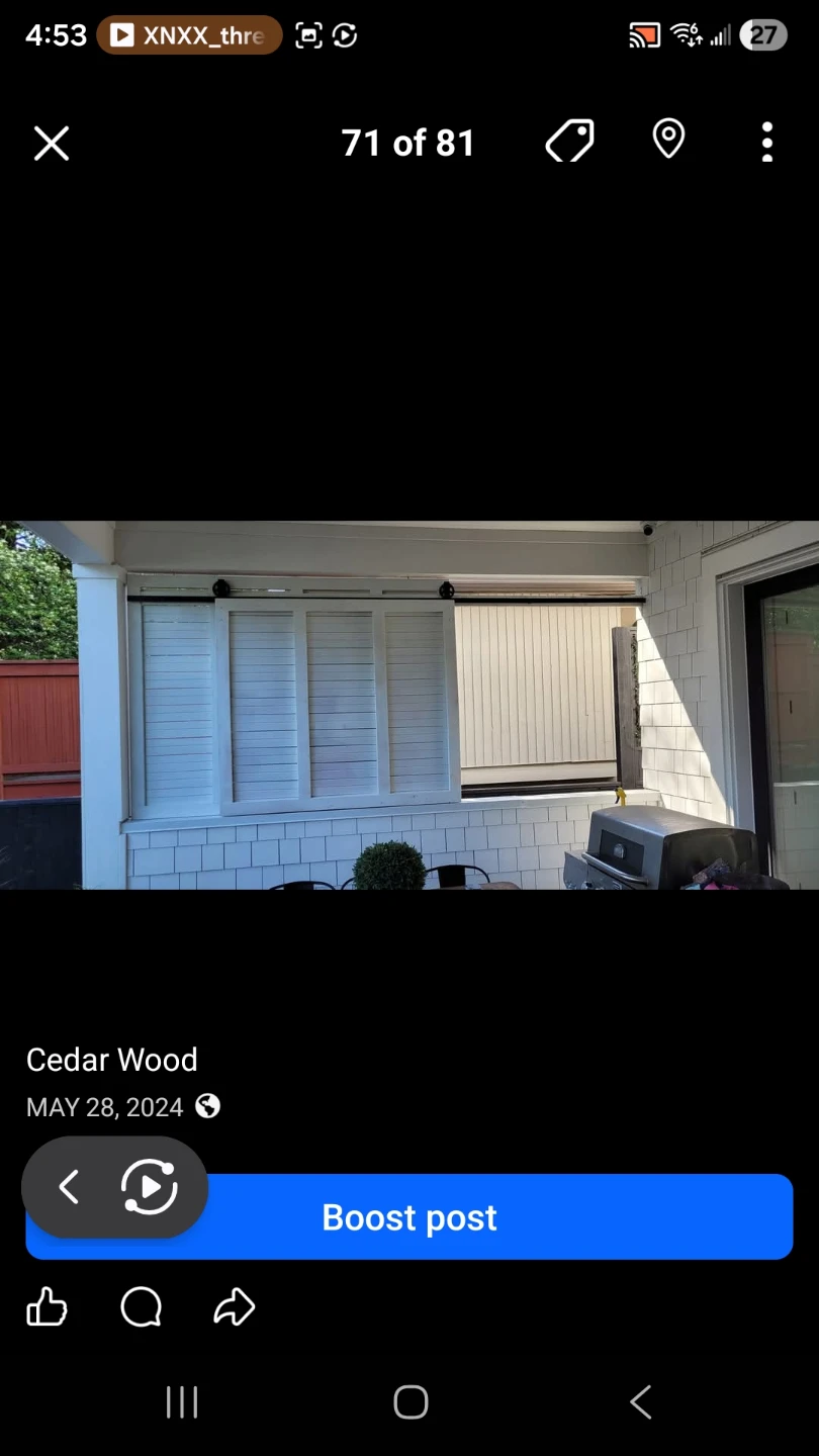 Cedar Wood Shutters