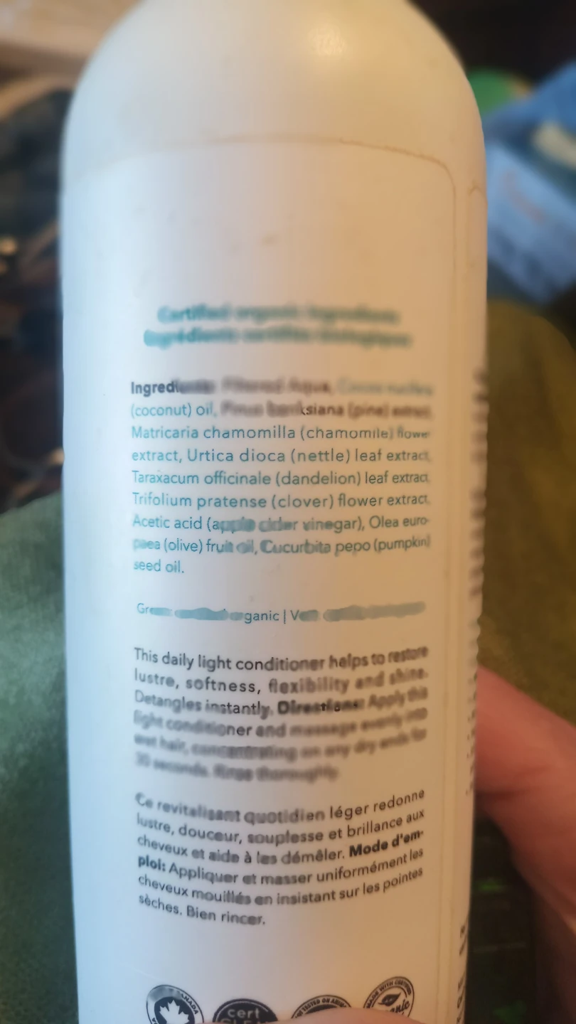 Carina Organics Unscented Daily Light Conditioner 360ml - photo 2