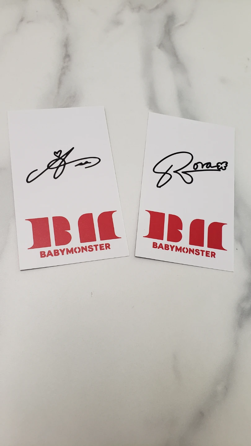 $1 for both BABYMONSTER Photocards (Asa & Rora) - photo 2