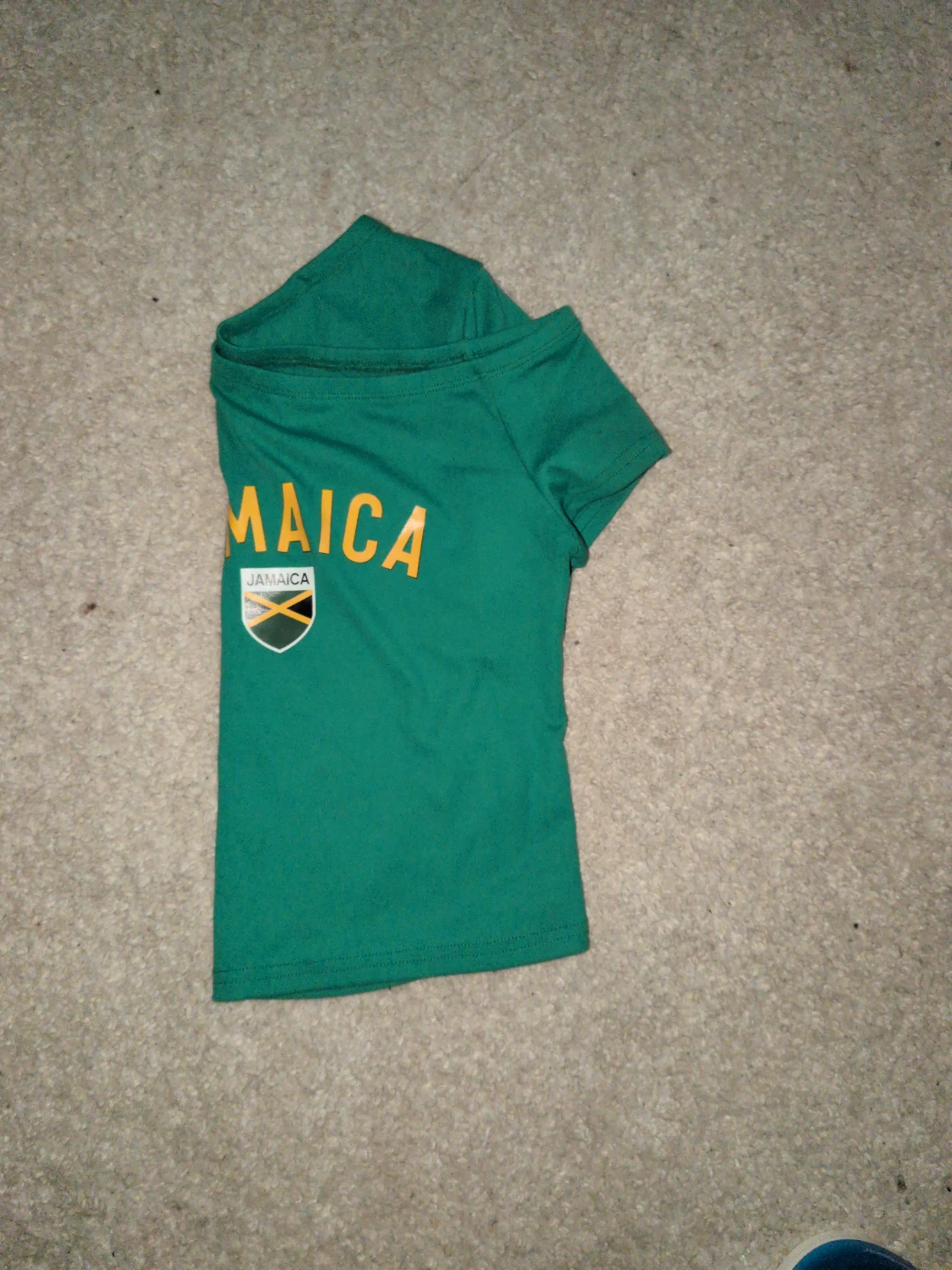 Green Jamaica Off The Shoulder Crop Top - photo 3