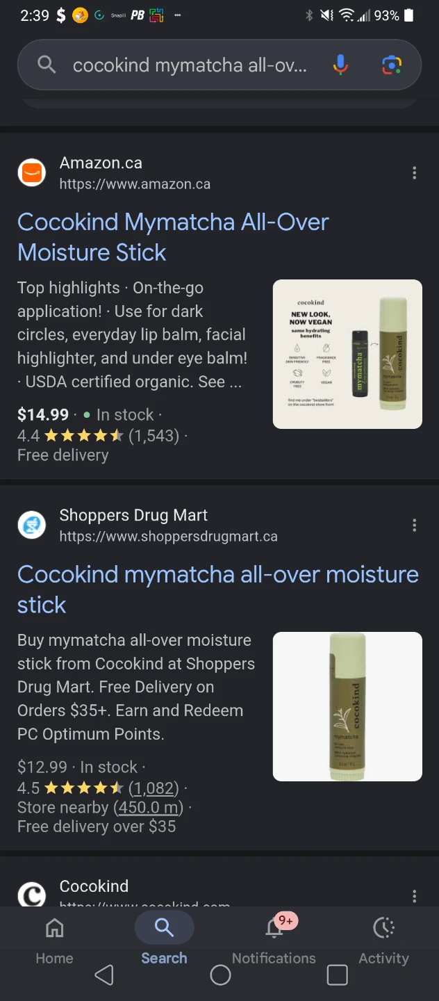 🧡BRAND NEW COCOKIND MY MATCHA ALL OVER MOISTURE STICK - photo 3