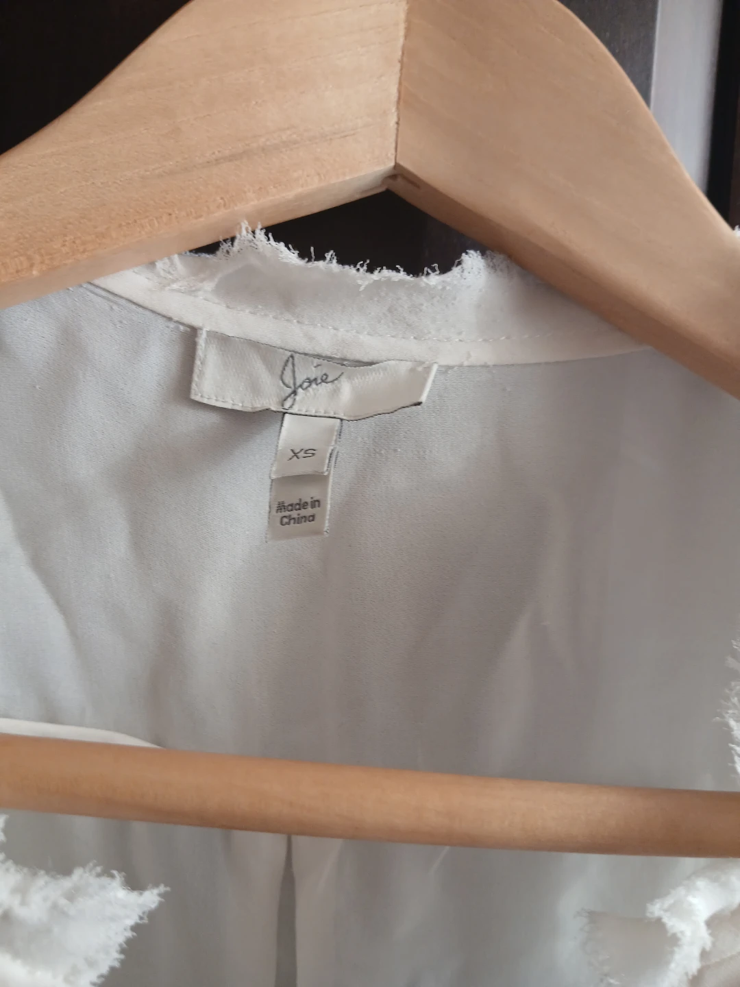 Joie White Silk Blouse - XS - photo 2